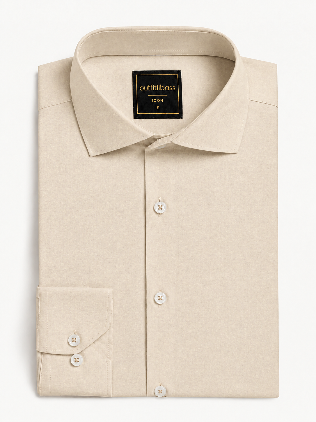 MEN'S DRESS BEIGE COLOUR SHIRT