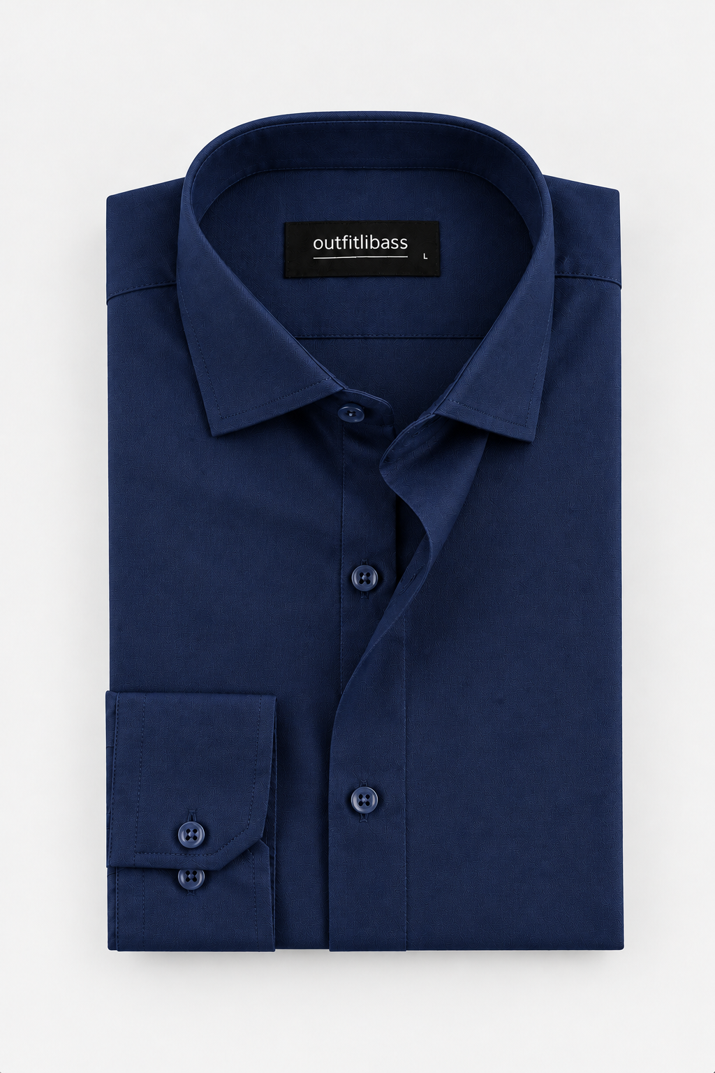 MEN'S DRESS NAVY BLUE COLOUR SHIRT